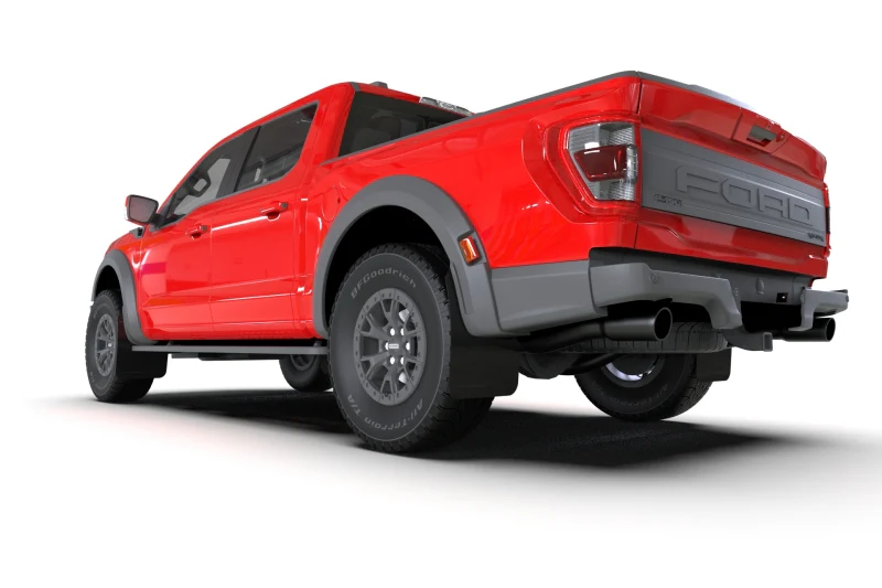 Rally Armor 21-25 Ford F-150 Raptor Gen 3 Black UR Mud Flap w/Red Logo - Image 4