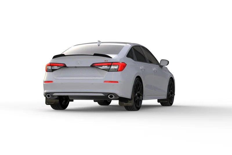 Rally Armor 22-26 Honda Civic/Civic Si/Sport Black UR Mud Flap w/Red Logo - Image 4