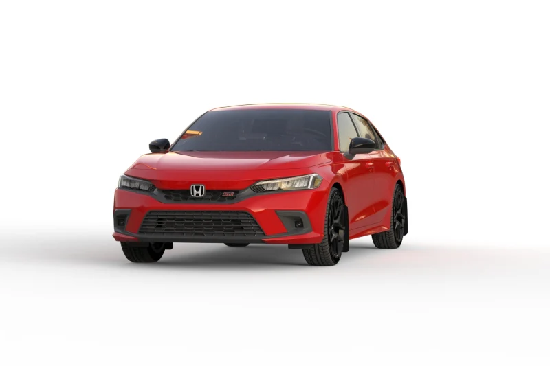 Rally Armor 22-26 Honda Civic/Civic Si/Sport Black UR Mud Flap w/Red Logo - Image 9