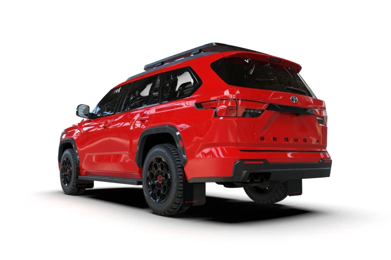 Rally Armor 23-26 Toyota Sequoia Black UR Mud Flap w/ Metallic Black Logo - Image 5