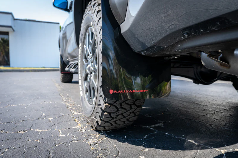 Rally Armor 25-26 Toyota 4Runner Black UR Mud Flap w/ White Logo - Image 4