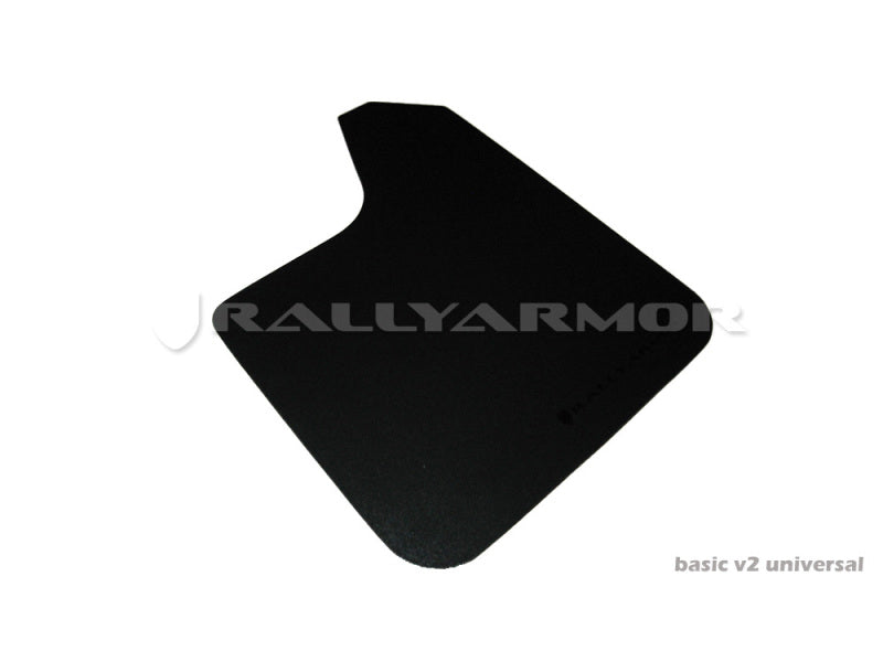 Rally Armor Universal Fit (No Hardware) Basic Black Mud Flap w/ Pink Logo - Image 2