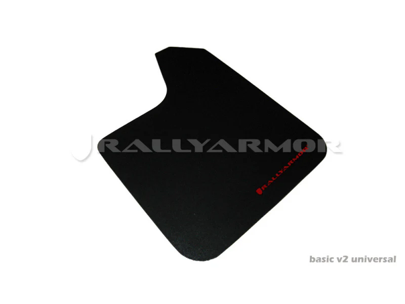 Rally Armor Universal Fit (No Hardware) Basic Black Mud Flap w/ Pink Logo - Image 3