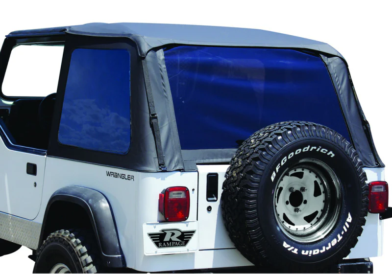 Rampage 1992-1995 Jeep Wrangler(YJ) Frameless Soft Top Kit - Black Diamond - Image 5
