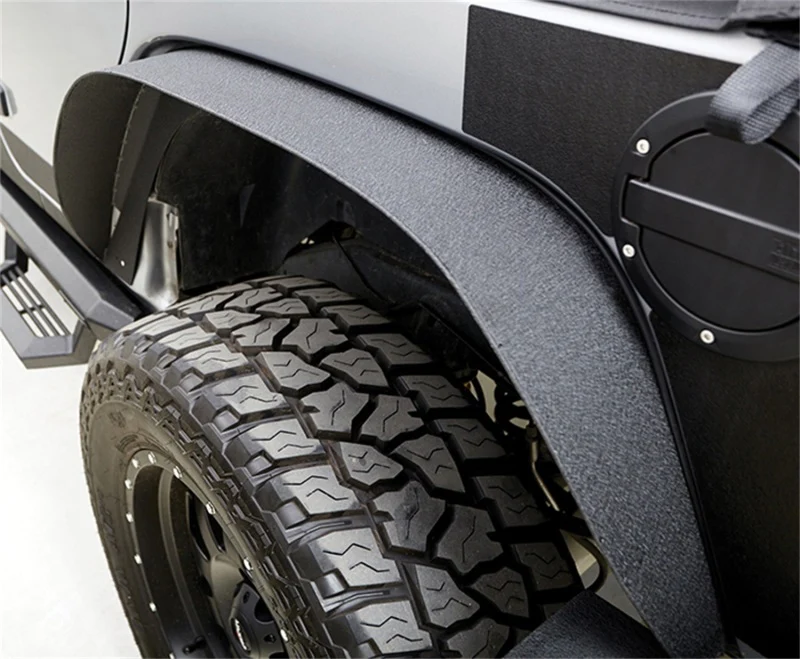 Rampage 2007-2018 Jeep Wrangler(JK) Steel Fender Flares - Slim - Black - Image 3