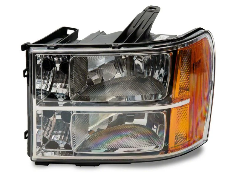 Raxiom 07-14 GMC Sierra 1500/2500 HD/3500 HD Axial OEM Rep Headlights- Chrome Housing (Clear Lens) - Image 6