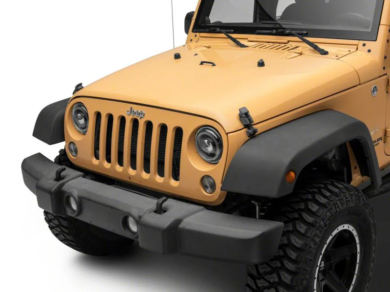 Raxiom 07-18 Jeep Wrangler JK Axial Series 7-In Dragon Eye LED Headlights- Blk Housing (Clear Lens) - Image 8