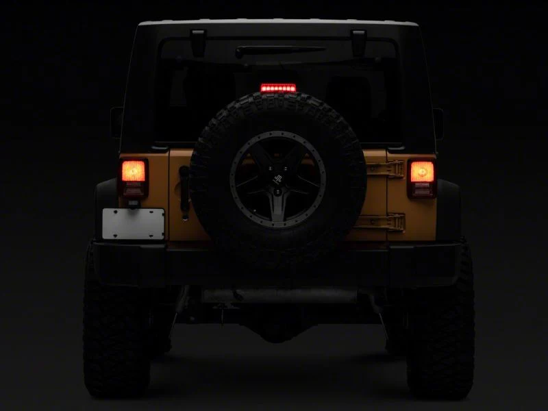Raxiom 07-18 Jeep Wrangler JK Axial Series Hyper Flash LED Third Brake Light- Red - Image 3