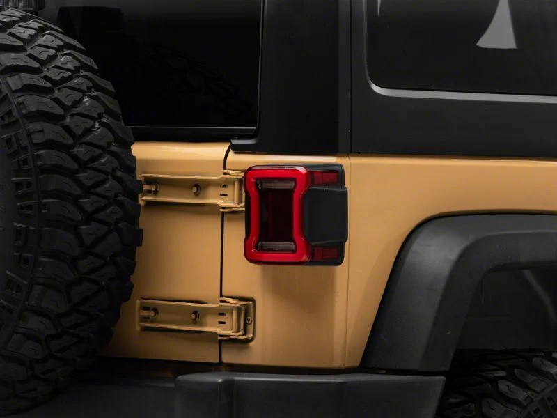 Raxiom 07-18 Jeep Wrangler JK Axial Series JL Style LED Tail Lights- Black Housing- Red Lens - Image 6