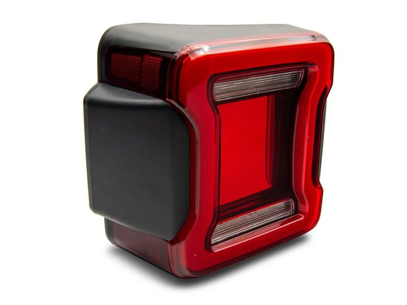 Raxiom 07-18 Jeep Wrangler JK Axial Series JL Style LED Tail Lights- Black Housing- Red Lens - Image 9