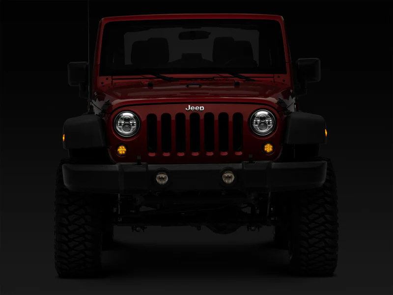 Raxiom 07-18 Jeep Wrangler JK Axial Series LED Amber Turn Signals (Smoked) - Image 6