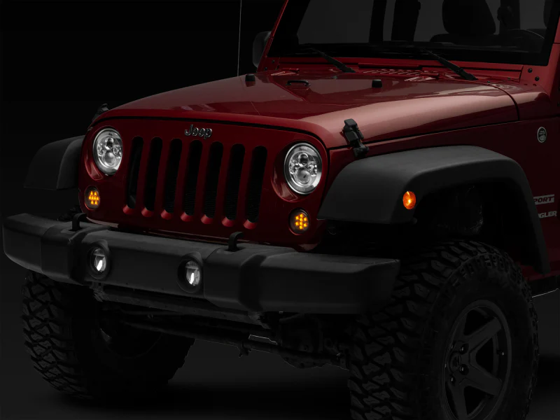 Raxiom 07-18 Jeep Wrangler JK Axial Series LED Amber Turn Signals (Smoked) - Image 9