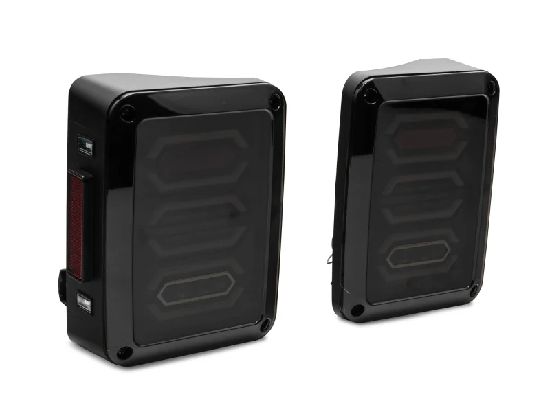 Raxiom 07-18 Jeep Wrangler JK LED Tail Lights- Black Housing (Smoked Lens) - Image 12