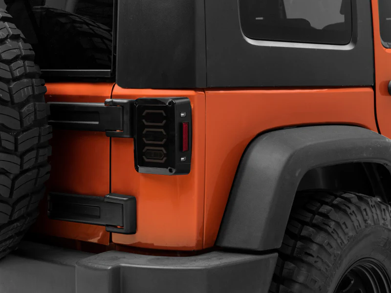 Raxiom 07-18 Jeep Wrangler JK LED Tail Lights- Black Housing (Smoked Lens) - Image 7