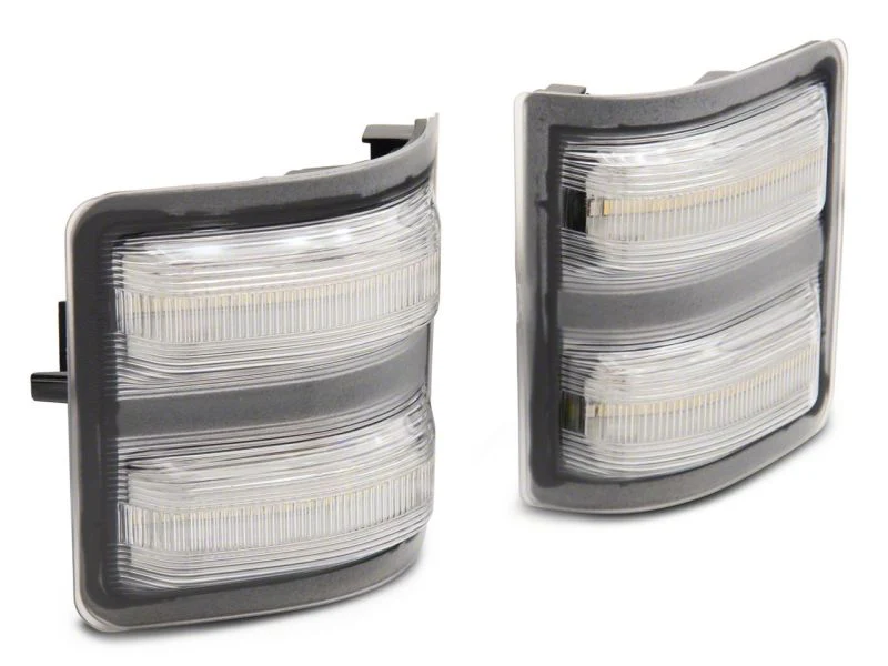 Raxiom 11-16 Ford F-250/F-350 Super Duty Axial Series LED Switchback Side Mirror Marker Lamps- Clear - Image 2