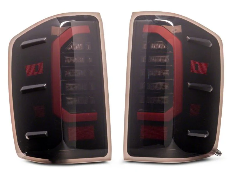 Raxiom 14-18 Chevrolet Silverado 1500 Axial Series LED Tail Lights- Black Housing (Smoked Lens) - Image 4