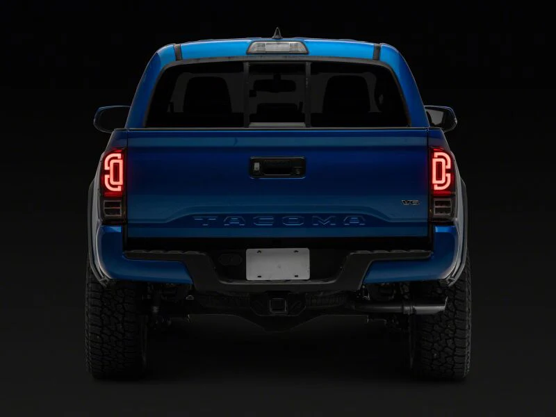 Raxiom 16-23 Toyota Tacoma XW Series Sequential LED Tail Lights- Black Housing- Clear Lens - Image 5