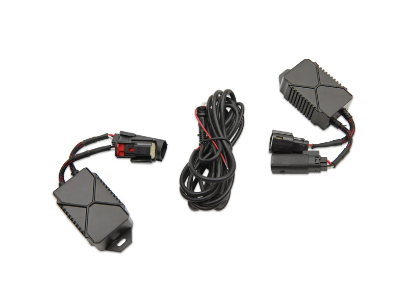 Raxiom 18-22 Jeep Wrangler JL/ JT 9-Inch LED Headlights w/ DRL and Halo- Black Housing (Clear Lens) - Image 2