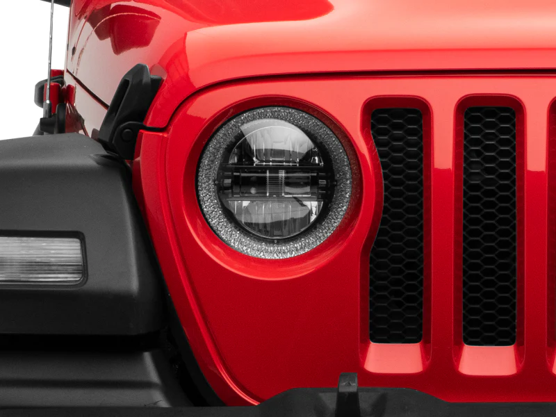 Raxiom 18-22 Jeep Wrangler JL/JT Axial Series LED Headlights- Black Housing (Clear Lens) - Image 6