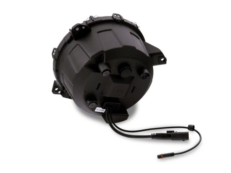 Raxiom 18-23 Jeep Wrangler JL Axial Series 9-In LED Headlights- Black Housing (Clear Lens) - Image 12
