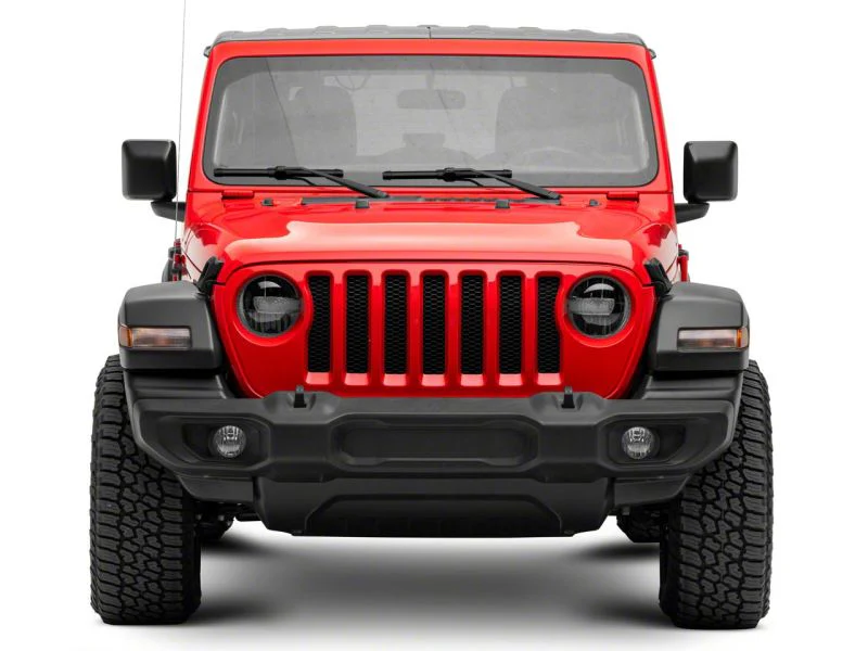 Raxiom 18-23 Jeep Wrangler JL Axial Series 9-In LED Headlights- Black Housing (Clear Lens) - Image 14