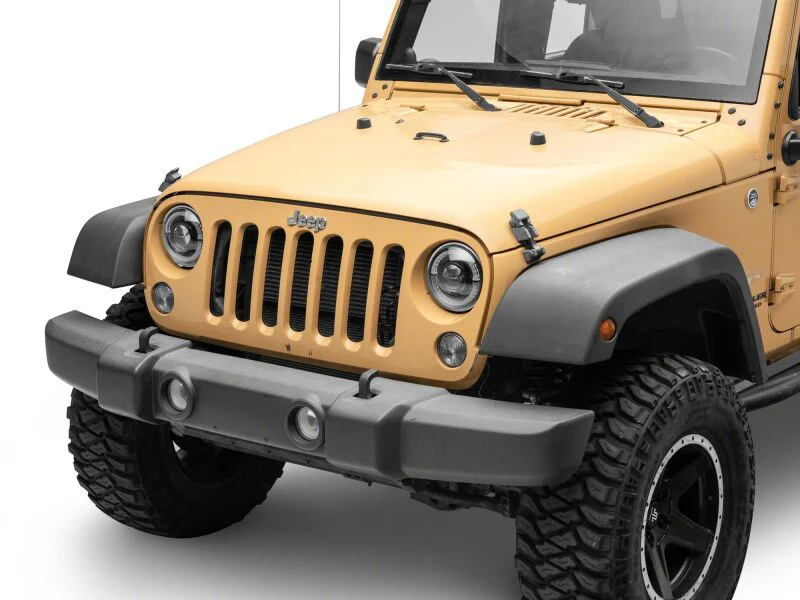 Raxiom 18-26 Jeep Wrangler JL/ 20-26 Gladiator JT HiOutput LED Hlights/Angel Eye DRL-Blk-Clear Lens - Image 4