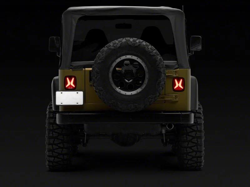 Raxiom 76-06 Jeep CJ7 Wrangler YJ & TJ Gladiator LED Tail Lights- Black Housing (Smoked Lens) - Image 9