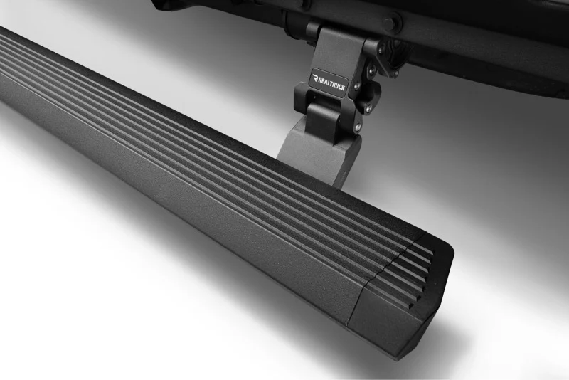 RealTruck 18-24 Jeep Wrangler 4dr VoltStep Electric Running Board Kit (Drilling Req.) - Tex. Blk - Image 2