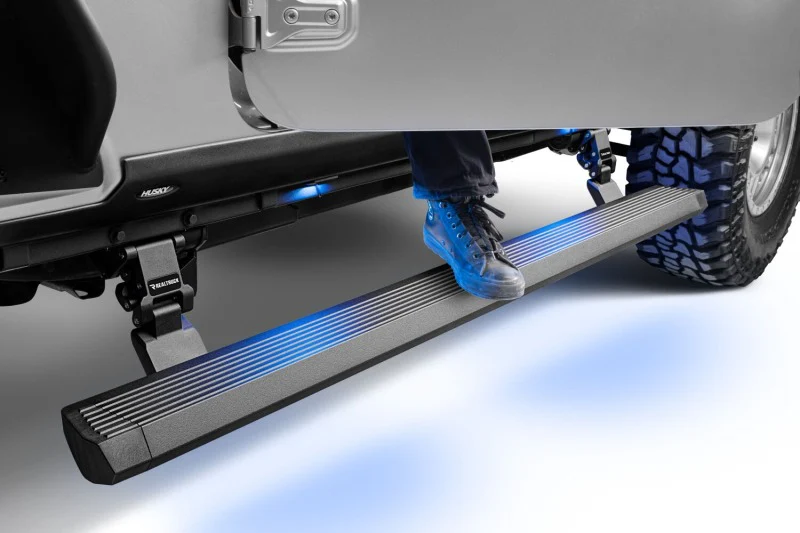 RealTruck 18-24 Jeep Wrangler 4dr VoltStep Electric Running Board Kit (Drilling Req.) - Tex. Blk - Image 4