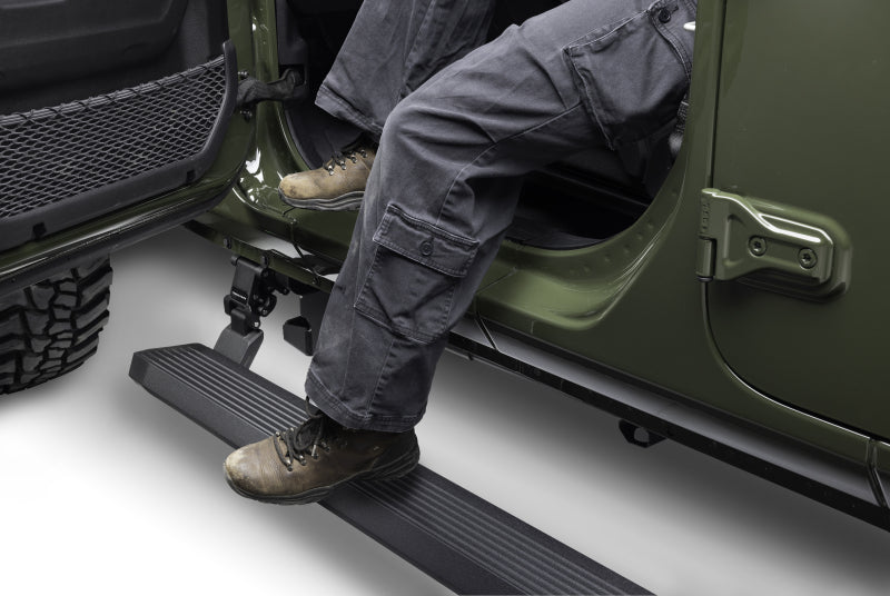 RealTruck 20-24 Jeep Gladiator CC 4dr VoltStep Electric Running Board Kit (Cut/Drill Req.) - Tex Blk - Image 6