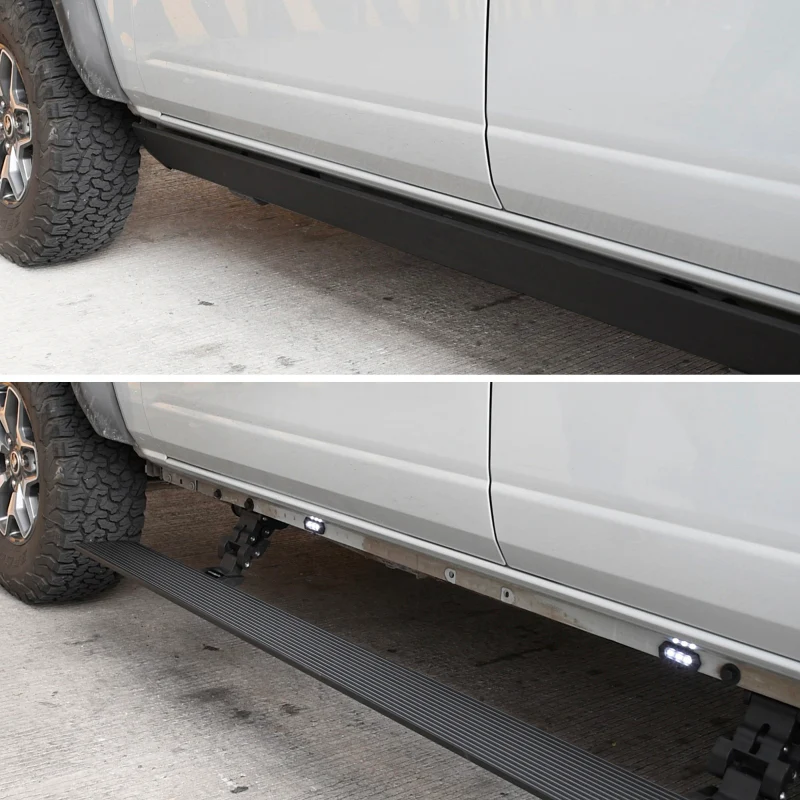 RealTruck 21-24 Ford Bronco 4dr VoltStep Electric Running Board Kit (No Drill) - Tex. Blk - Image 5