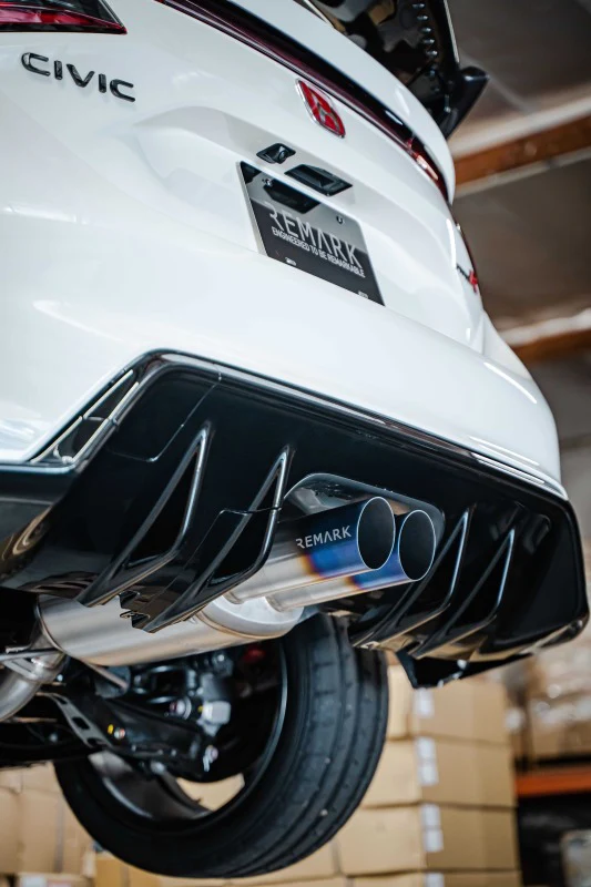 Remark 2023+ Honda Civic Type-R (FL5) Sports Touring Cat-Back Titanium Exhaust/SUS304 Front Pipe - Image 2