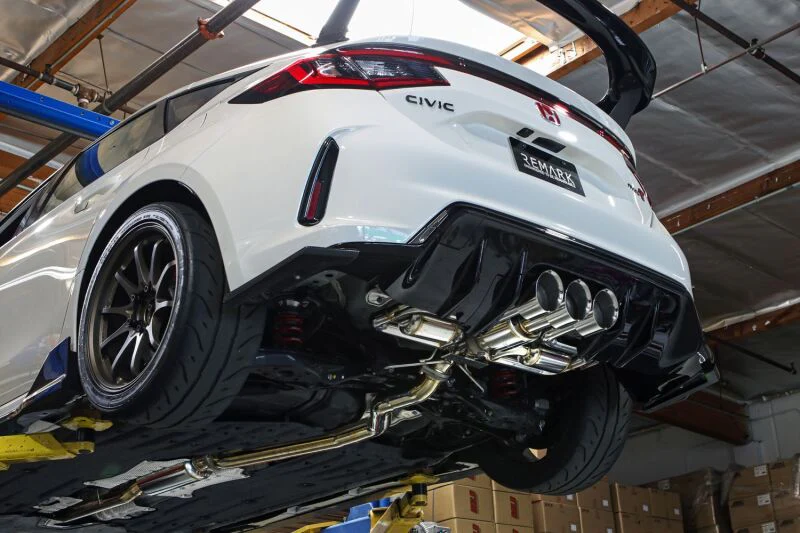 Remark 2023+ Honda Civic Type-R (FL5) Triple Tip Cat-Back Exhaust w/ Triple Tip & Front Pipe - Image 2