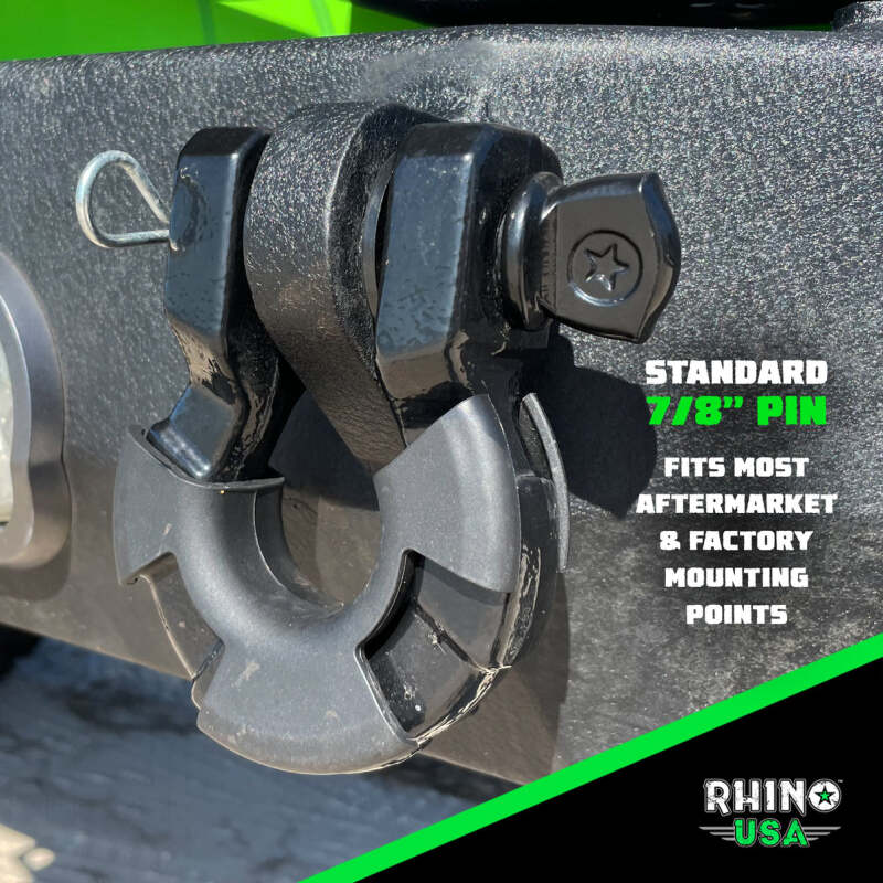 Rhino USA 8T Super Shackle 2-Pack (Gray) - Image 2
