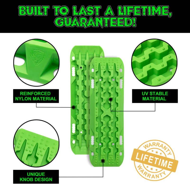 Rhino USA Recovery Traction Boards - Green (Pair) - Image 6