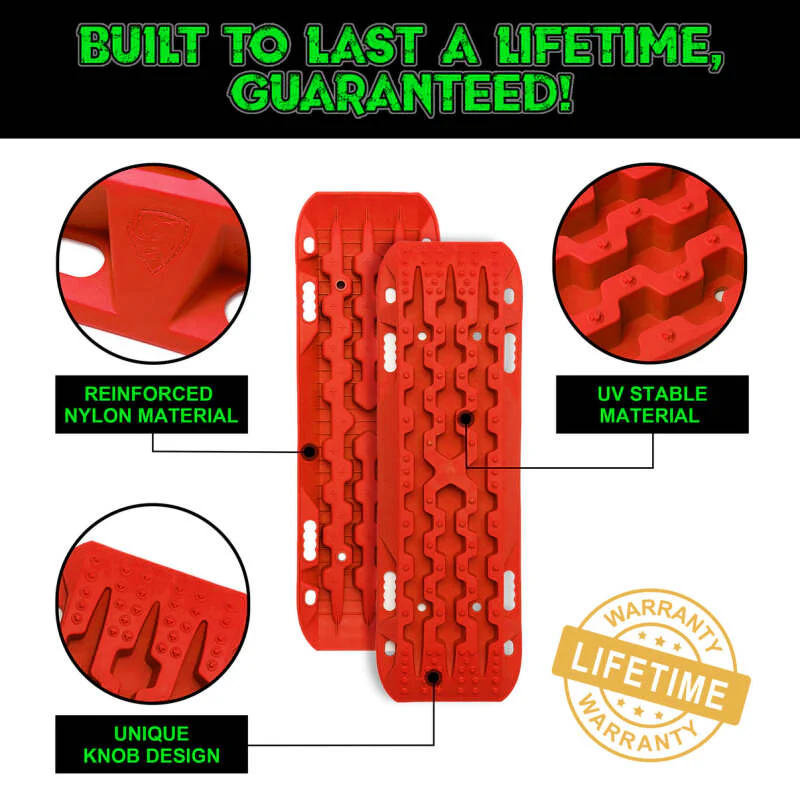 Rhino USA Recovery Traction Boards - Red (Pair) - Image 2