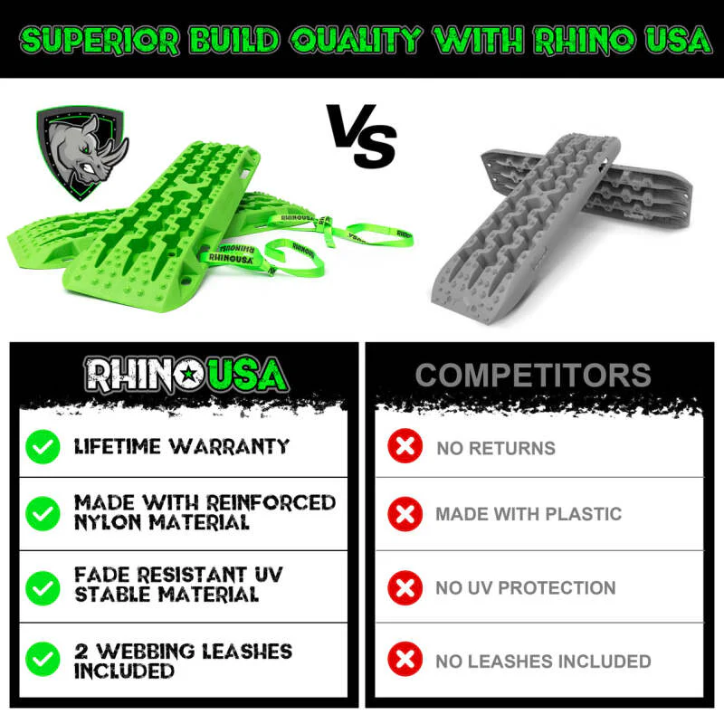 Rhino USA Recovery Traction Boards - Red (Pair) - Image 3