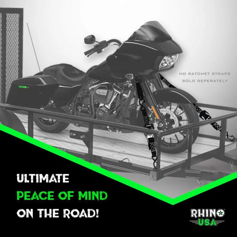 Rhino USA Soft Loops Motorcycle Tie-Down Set 4-Pack Red - Image 5