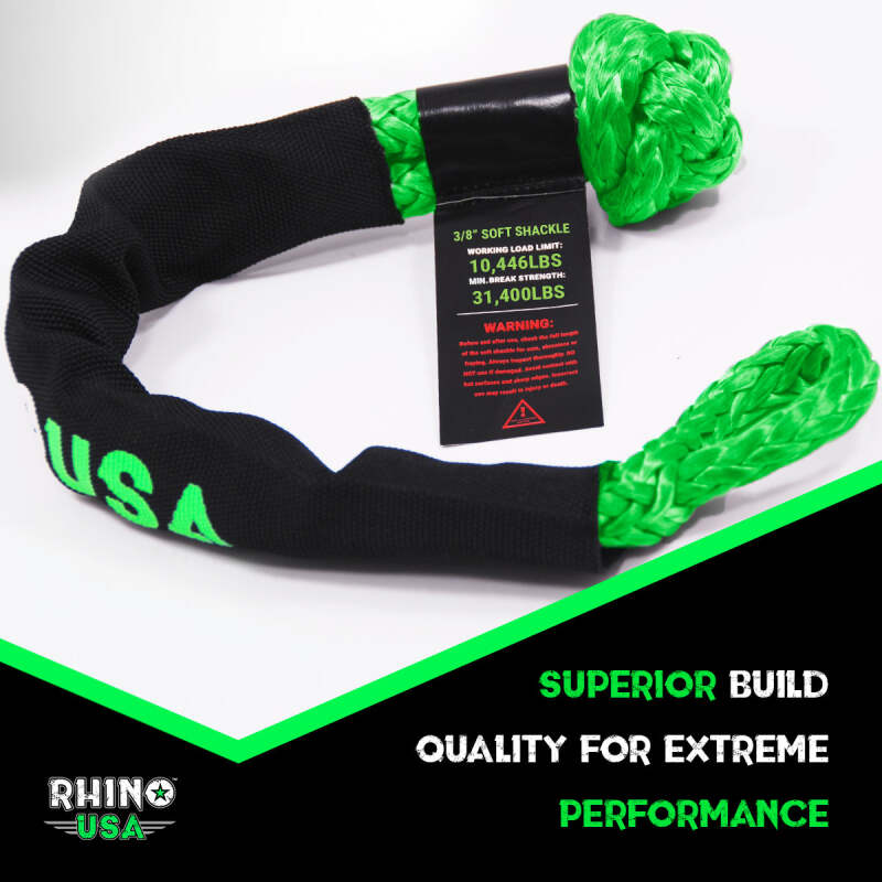 Rhino USA Synthetic Soft Shackle Green - Image 4