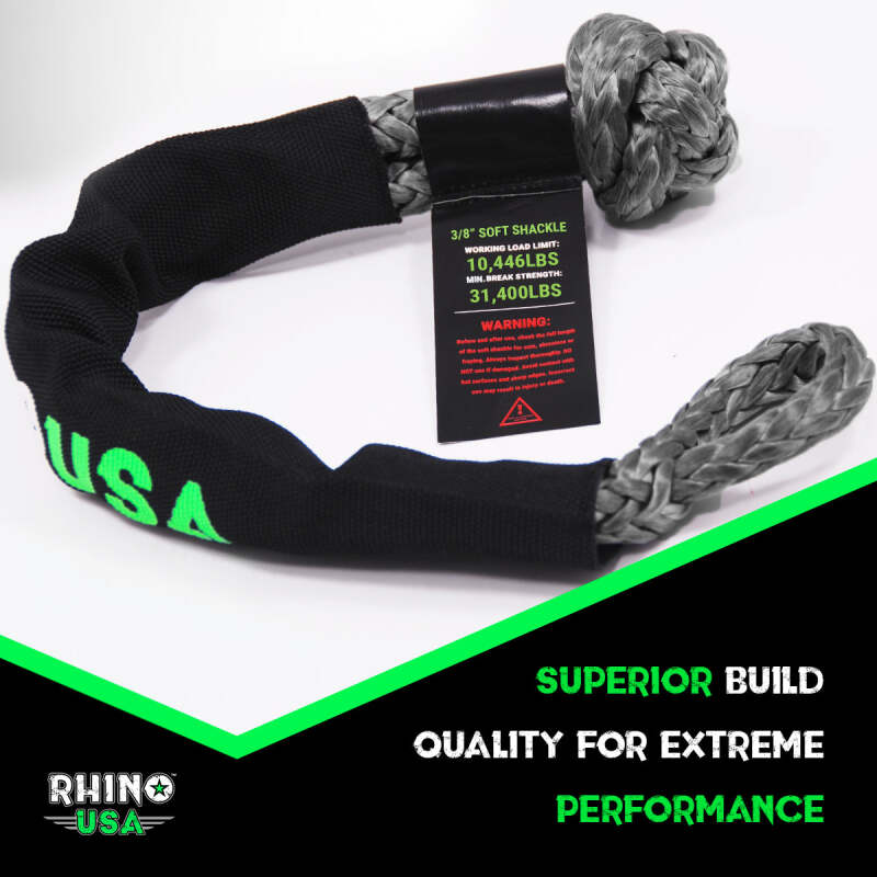 Rhino USA Synthetic Soft Shackles Gray (2-Pack) - Image 4