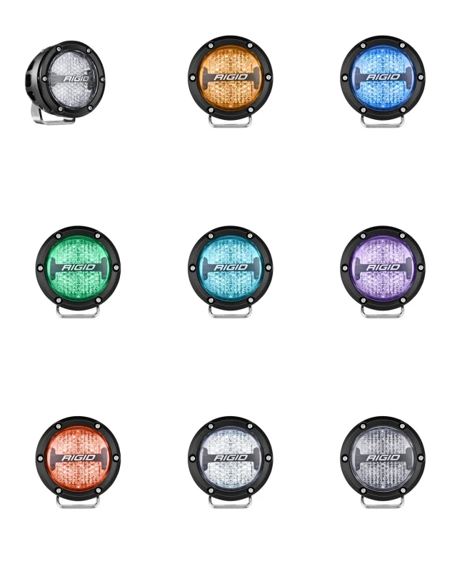 Rigid Industries 360-Series 4in LED Off-Road Diffused Beam - RGBW Backlight (Pair) - Image 9