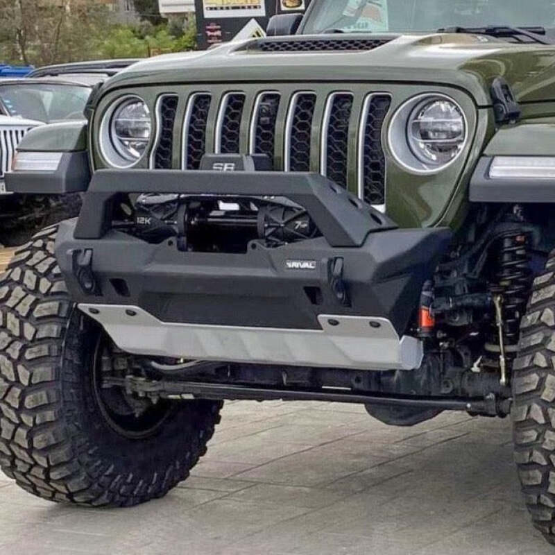 Rival 2007-2026 Jeep Wrangler 2020-2026 Jeep Gladiator Front Aluminum Bumper - Image 3