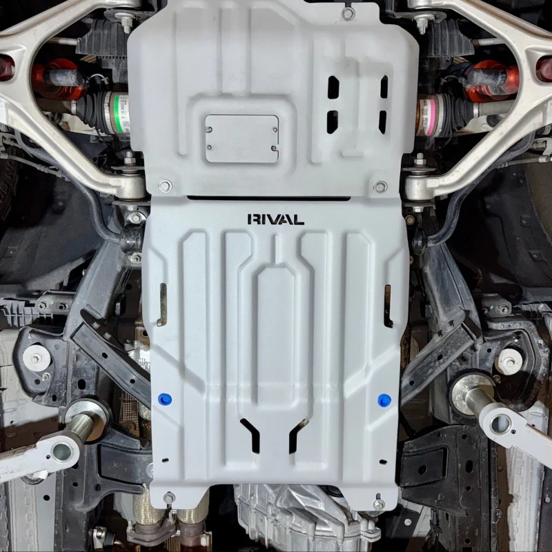 Rival 2024-2026 Ford Ranger Ford Ranger Raptor Aluminum Transmission And Cat Converter Skid Plate - Image 2