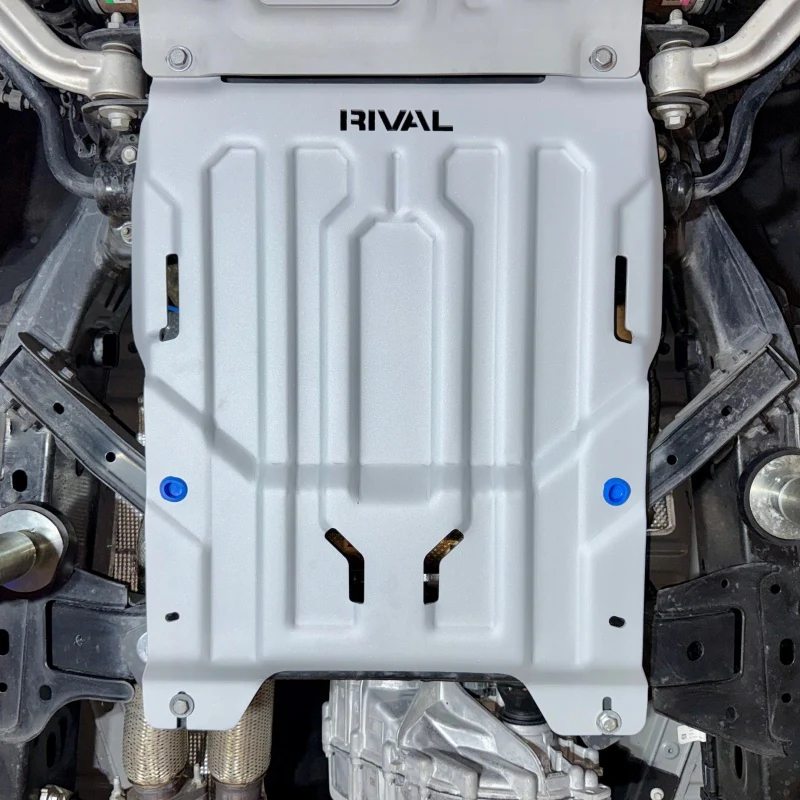 Rival 2024-2026 Ford Ranger Ford Ranger Raptor Aluminum Transmission And Cat Converter Skid Plate - Image 3