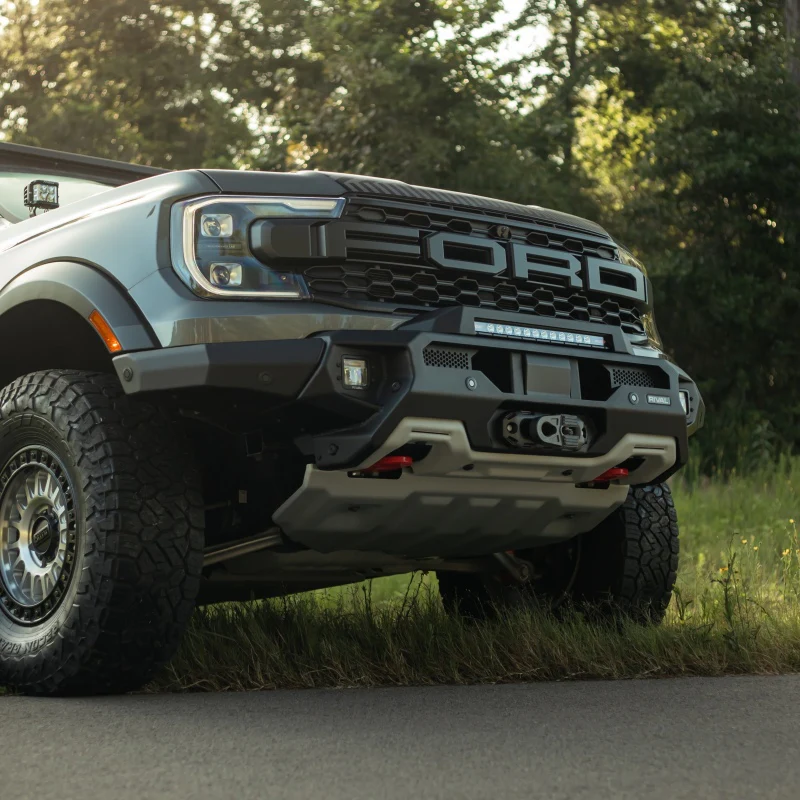 RIVAL 24-26 Ford Ranger Raptor Front Aluminum Bumper w/Winch Mount and Recovery Points - Image 12