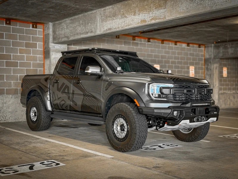 RIVAL 24-26 Ford Ranger Raptor Front Aluminum Bumper w/Winch Mount and Recovery Points - Image 15