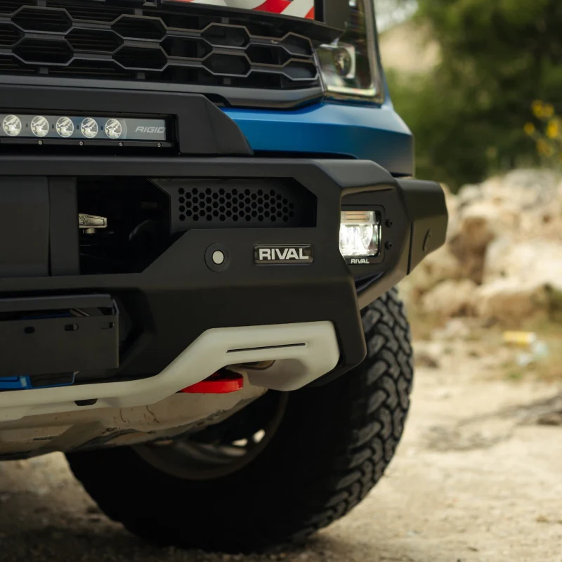 RIVAL 24-26 Ford Ranger Raptor Front Aluminum Bumper w/Winch Mount and Recovery Points - Image 16