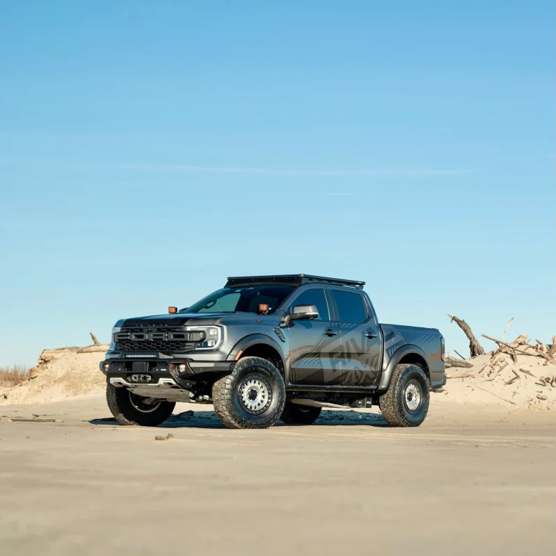 RIVAL 24-26 Ford Ranger Raptor Front Aluminum Bumper w/Winch Mount and Recovery Points - Image 18