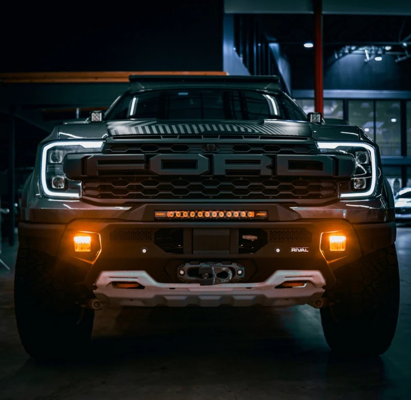 RIVAL 24-26 Ford Ranger Raptor Front Aluminum Bumper w/Winch Mount and Recovery Points - Image 20
