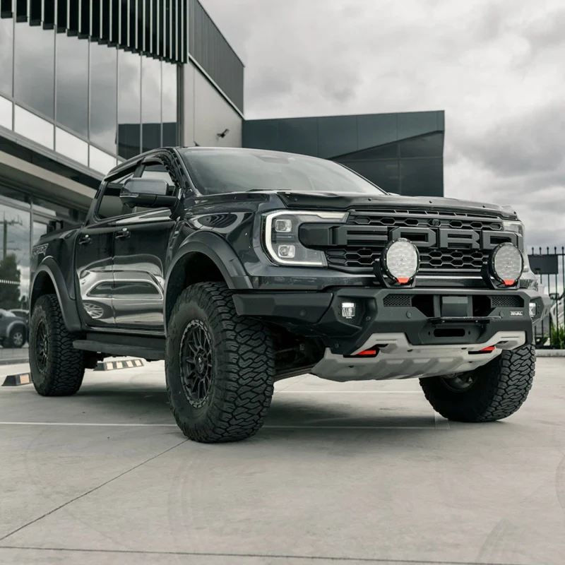 RIVAL 24-26 Ford Ranger Raptor Front Aluminum Bumper w/Winch Mount and Recovery Points - Image 21